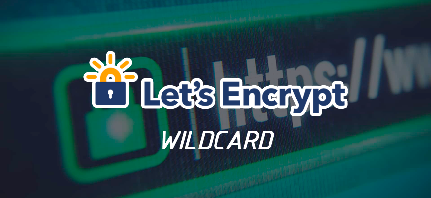 How to get a lets'encrypt wildcard certificate?