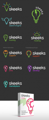 New logos of various proprietary services